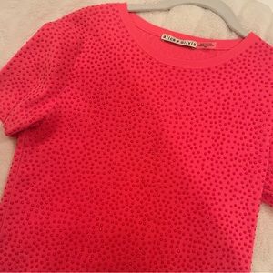 Alice and Olivia Pink Top